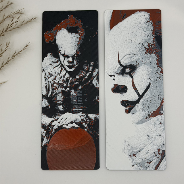 IT Pennywise 3D Printed Bookmarks – Horror Designs
