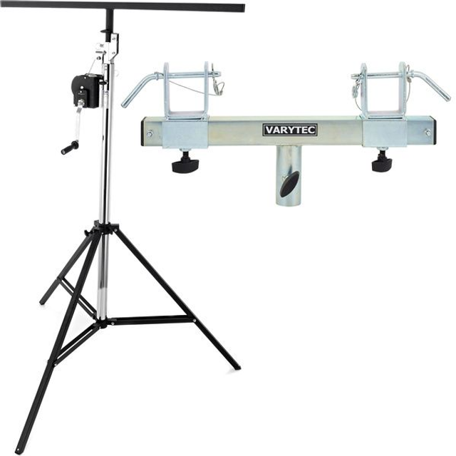 Stativ: Schwerlaststativ Wind Up 85 kg mit T-Träger und Truss Adapter 35mm TÜV