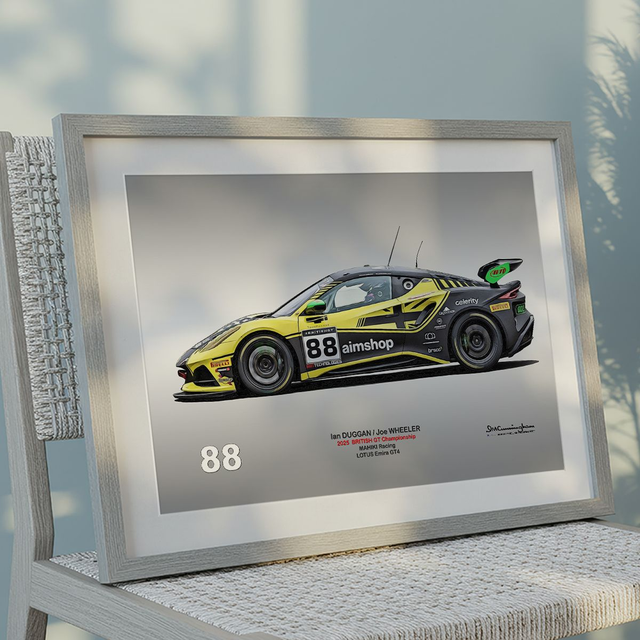 C250608 Lotus Emira GT4 British GT 25 MahikiRacing #88 Snetterton CAP