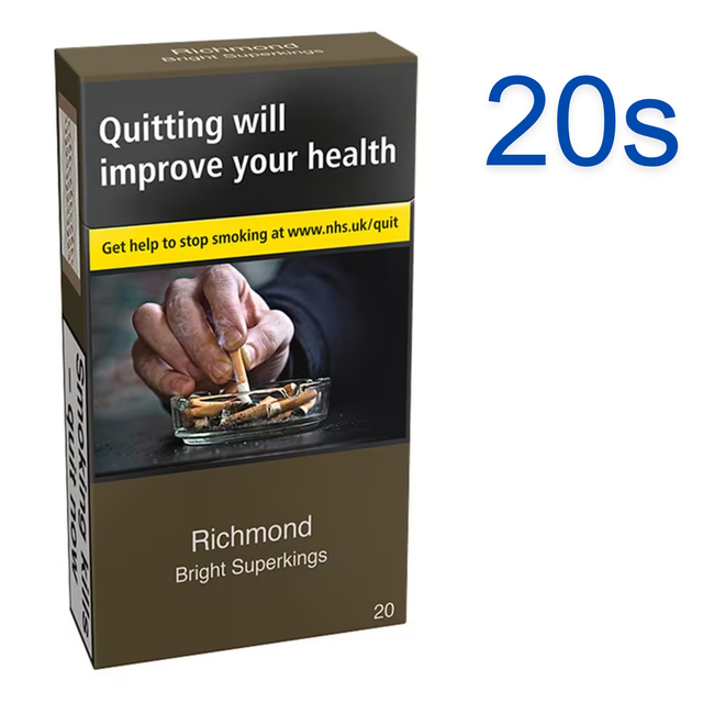 Richmond Bright Superkings Cigarettes, 20s