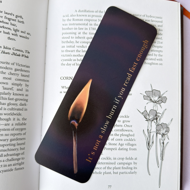 Slow Burn -kirjanmerkki