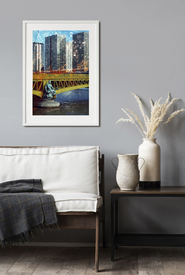 création, photographie expérimental : "seine-Paris" : Pont Mirabeau