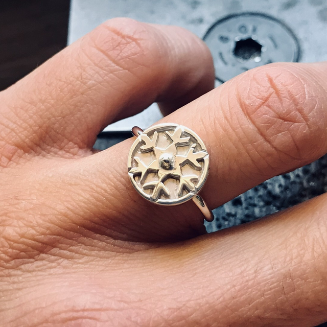 Bague Flocon de neige taille 48