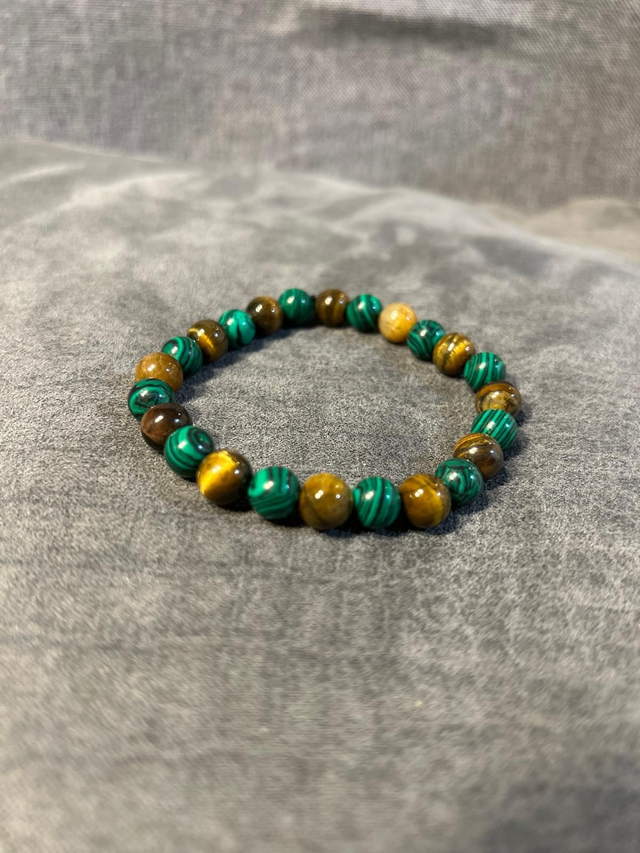 Malachite &amp; Tiger&#039;s Eye Bracelet