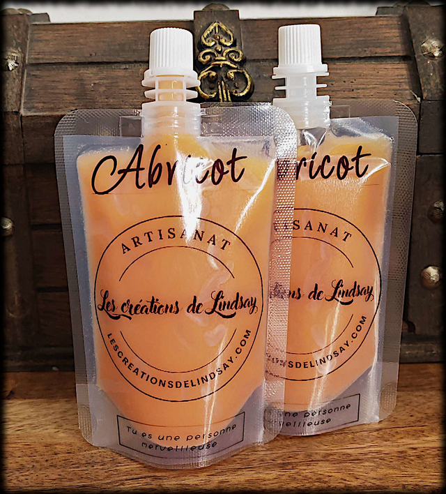 Fondant parfumé compressible Abricot- Squeezable wax  