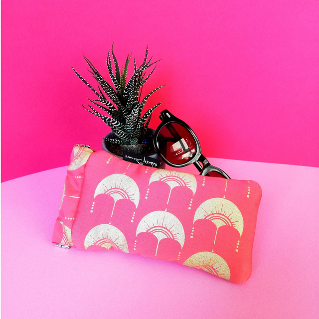 Etui à lunette corail