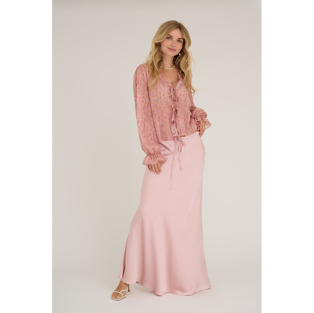 Flounce Blouse Old Rose 