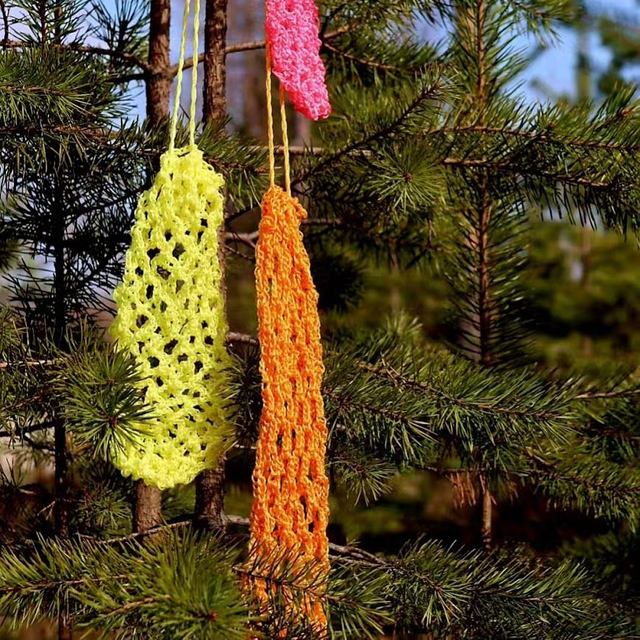 Heinäverkko, virkattu - haynet crocheted 