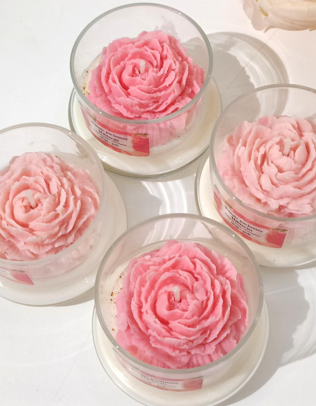 Bougie cloche Hibiscus