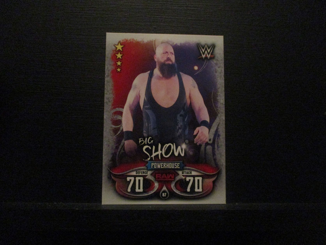 Big Show - Raw Slam Attax Live Original Trading Card #87