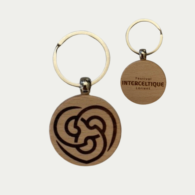 Porte-clés intemporel en bois