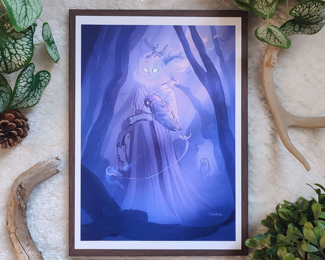 Tirage A4 Déesse de la Nuit