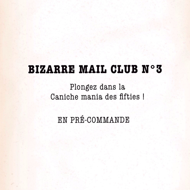 BIZARRE MAIL CLUB - N°3 : La Poodle Skirt-Précommande