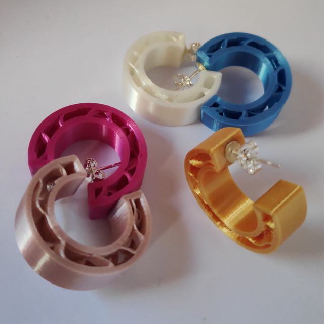 Pendientes "Aros de Seda"