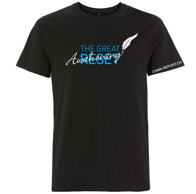 T-Shirt Unisex, schwarz, «The great Awakening»