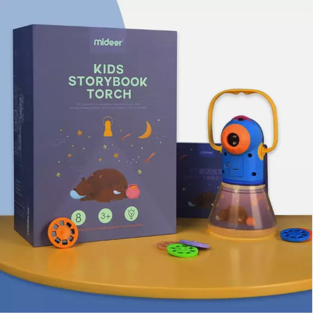 Projecteur d’Histoires &amp; Veilleuse Enfant, Lampe Apprentissage Précoce