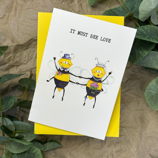 It must bee love - Greeting Card