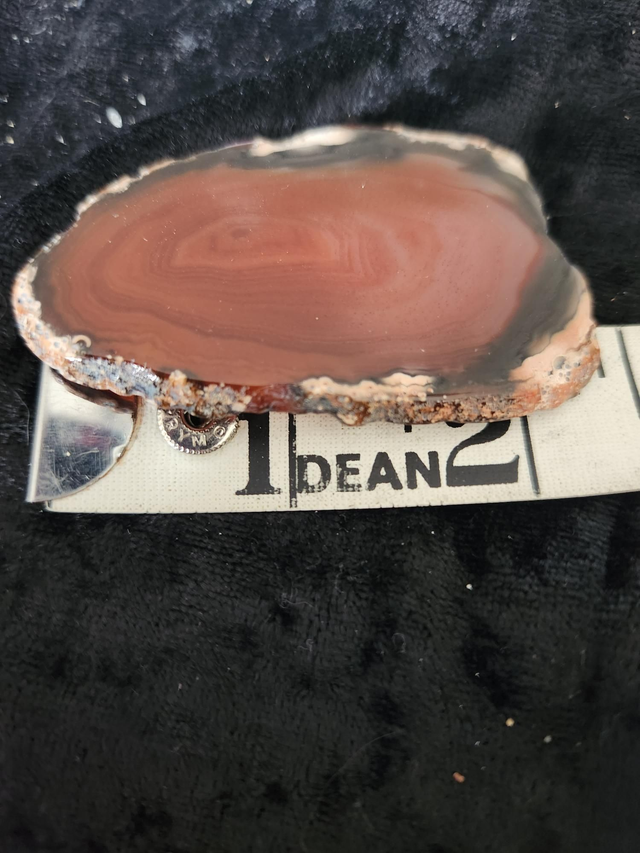AGATE SLICE BROWN AND BLACK 