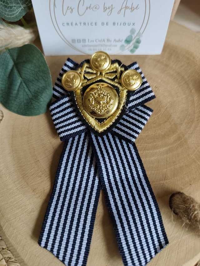 BROCHE ECUSSON/NOEUD 0001259