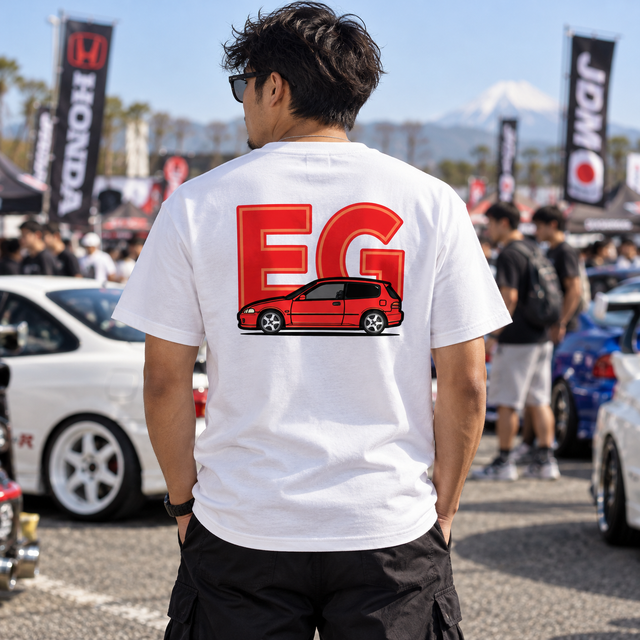 T-Shirt Civic EG6 - Rouge