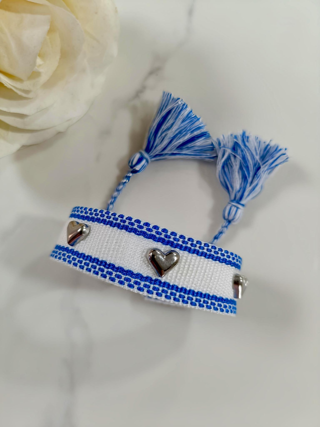 Brazalete Corazón Plateado 