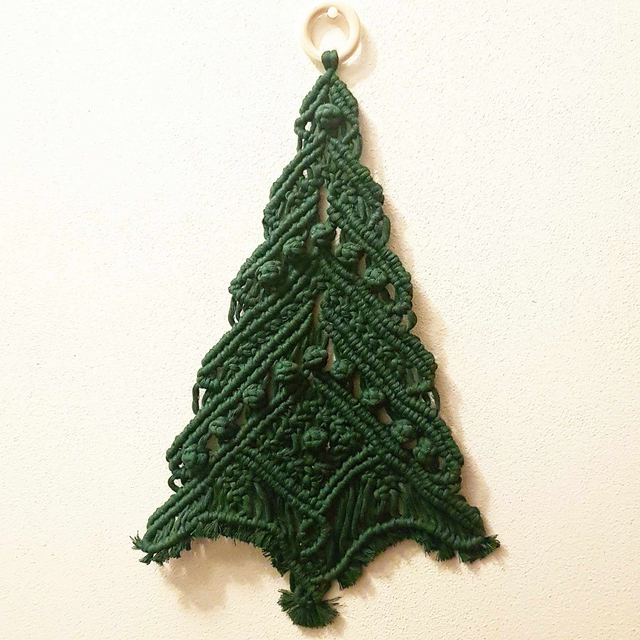 Sapin en Macramé &quot;Magie de Noël&quot; V2