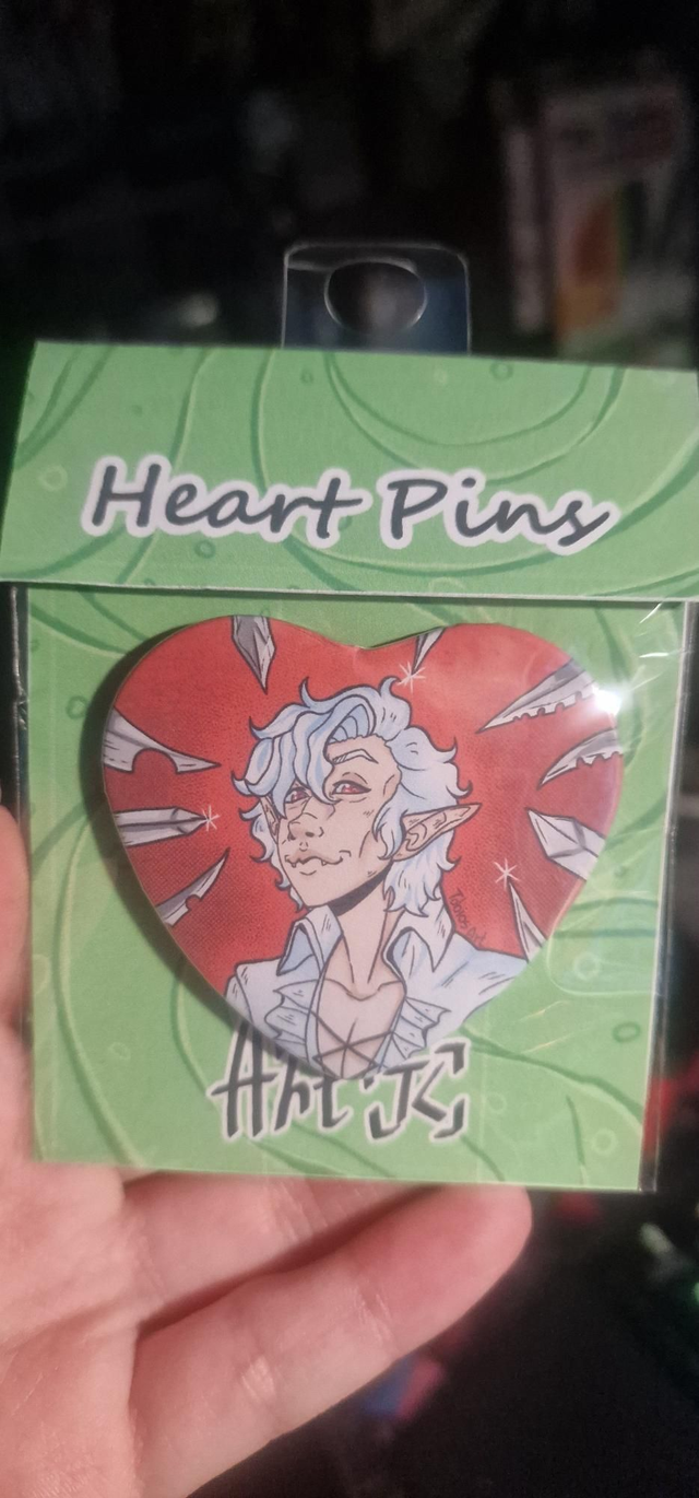 Baldursgate 3 Astarion Meme Heart Pin
