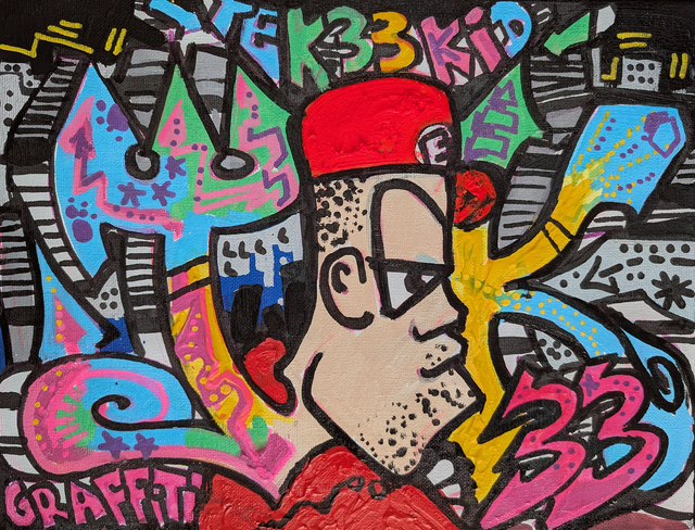 TEK 33 KID Original Canvas by James Jessop 
