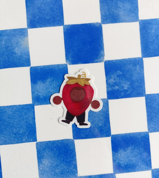 vexed berry - transparent sticker