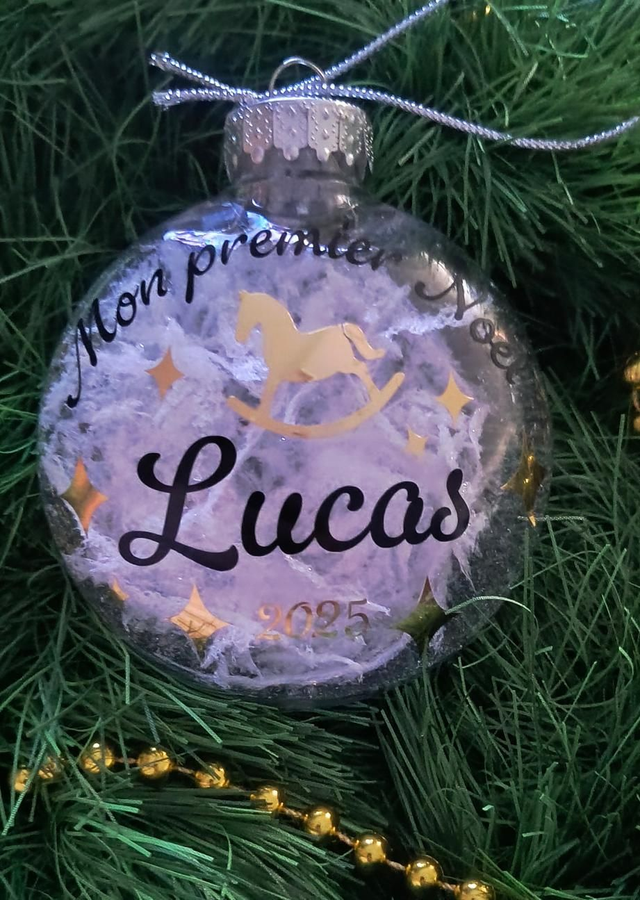 Boule de Noël personnalisée "Mon 1er Noël"