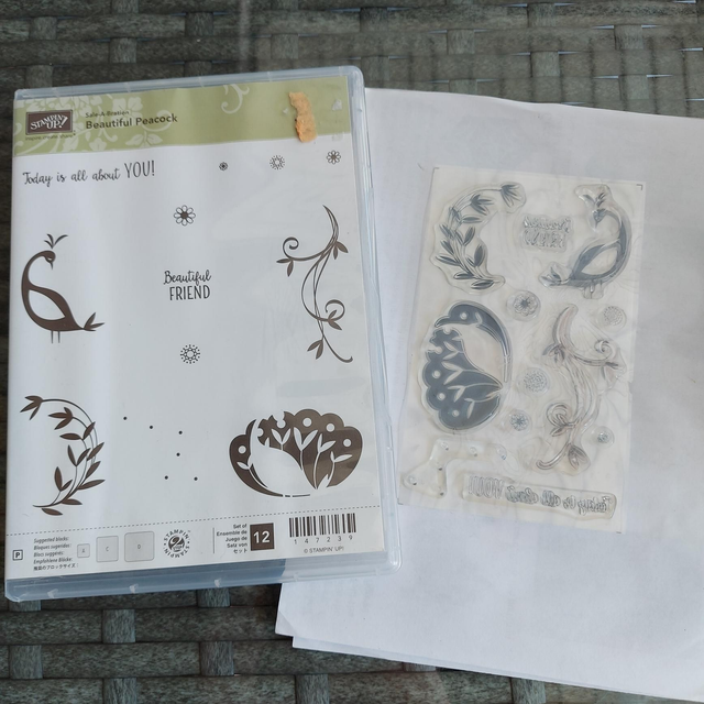 Beautiful Peacock Sale-A-Bration Stamp Set