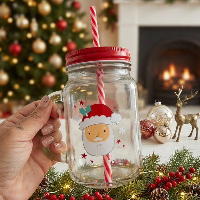 Christmas Glass Mugs