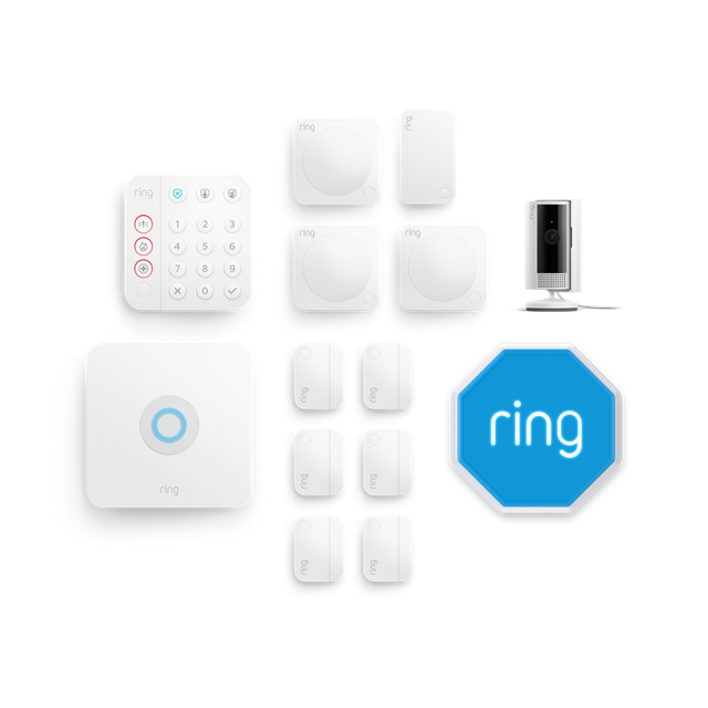 Ring Alarm + Indoor Camera 2nd Gen Pack [XL] With Siren