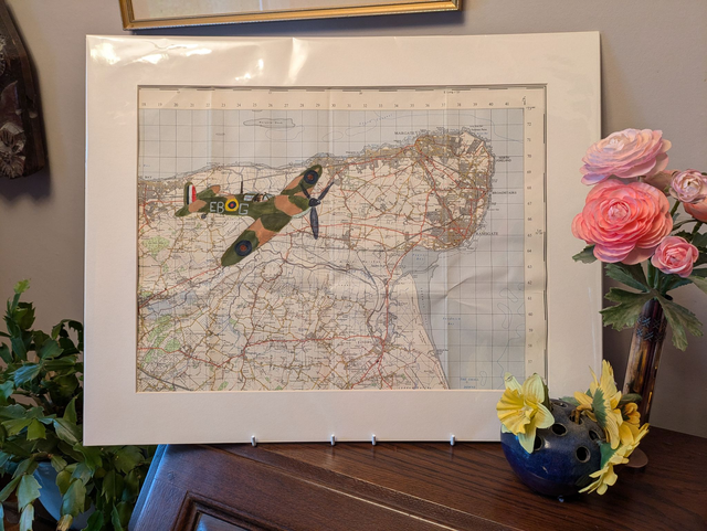 Spitfire over RAF Manston