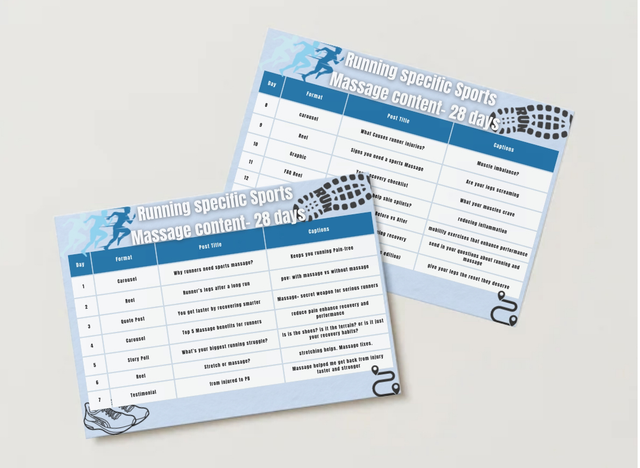 28 Running Specific, Sports Massage related content ideas 