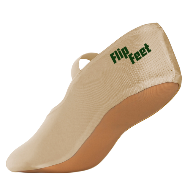 FlipFeet Gold Trampoline Shoes - Adult Size