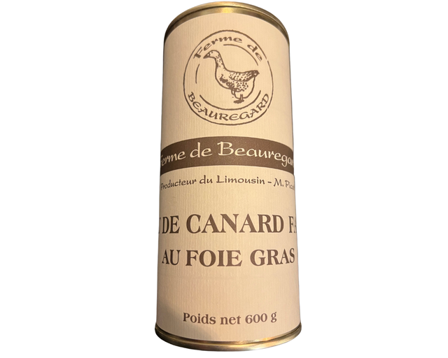 Cou de canard au foie gras 600g