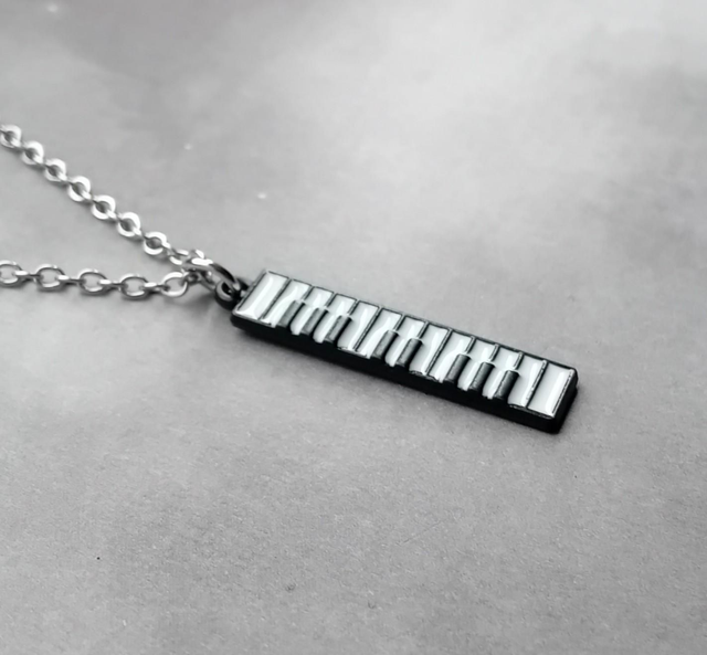 Piano Keyboard Necklace