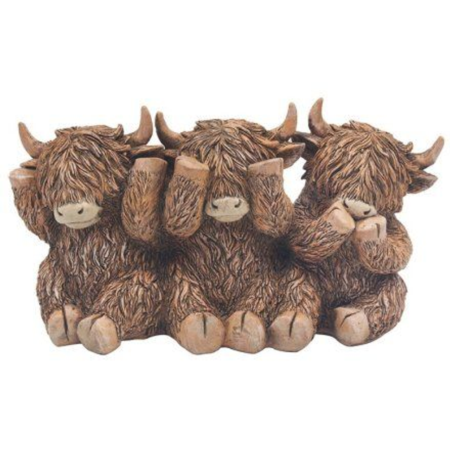 Highland Cow Trio ornament