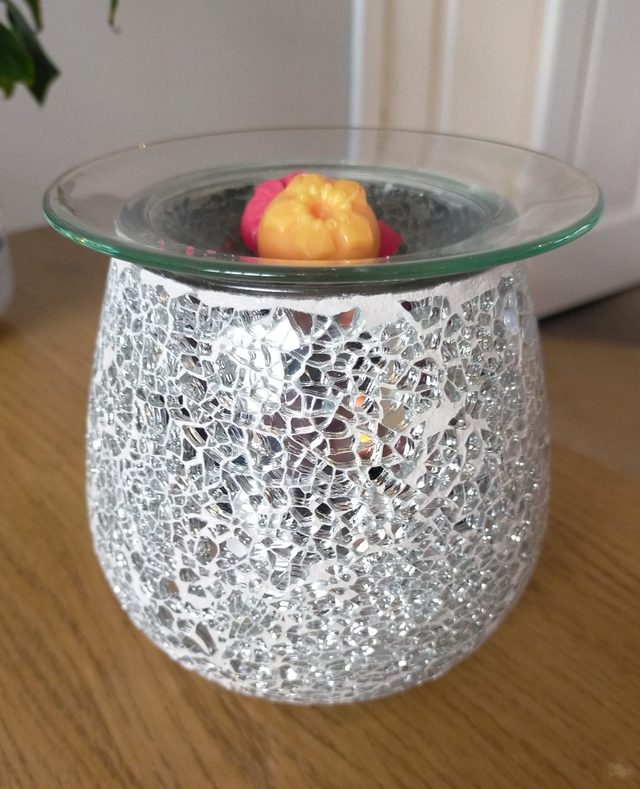 SILVER MOSAIC ELECTRIC WAX WARMER