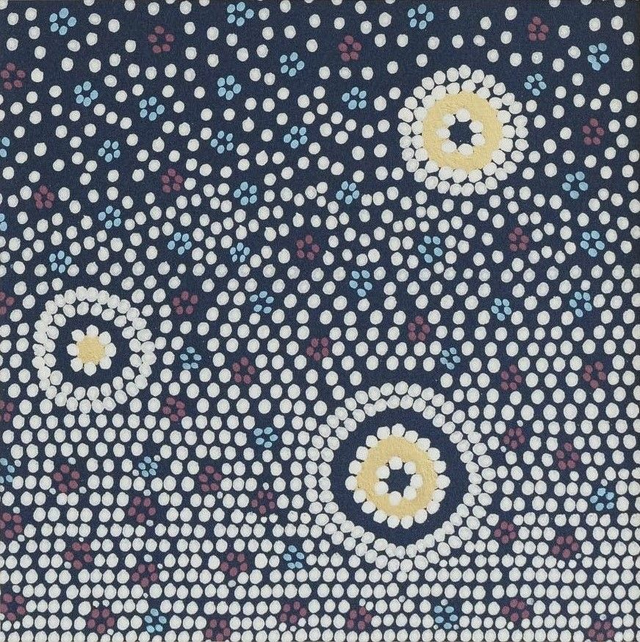 Peinture "Petite nuit étoilée no. 2" - 20 x 20 cm