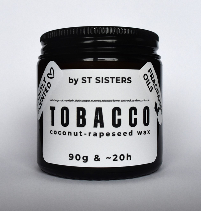 &quot;TOBACCO&quot; LIGHTLY SCENTED CANDLE