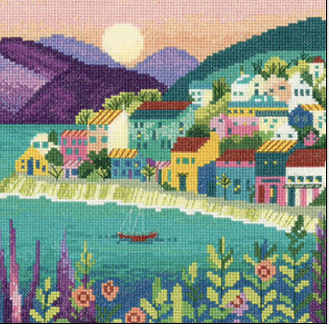 The Peaceful Harbour Cross Stitch Kit, Heritage Crafts