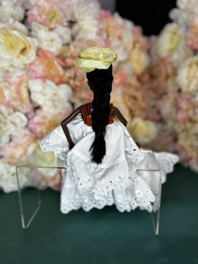 Poupée - Robe madras 100% Coton – Fait main