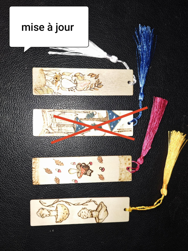 Signet Marque-page Champignon