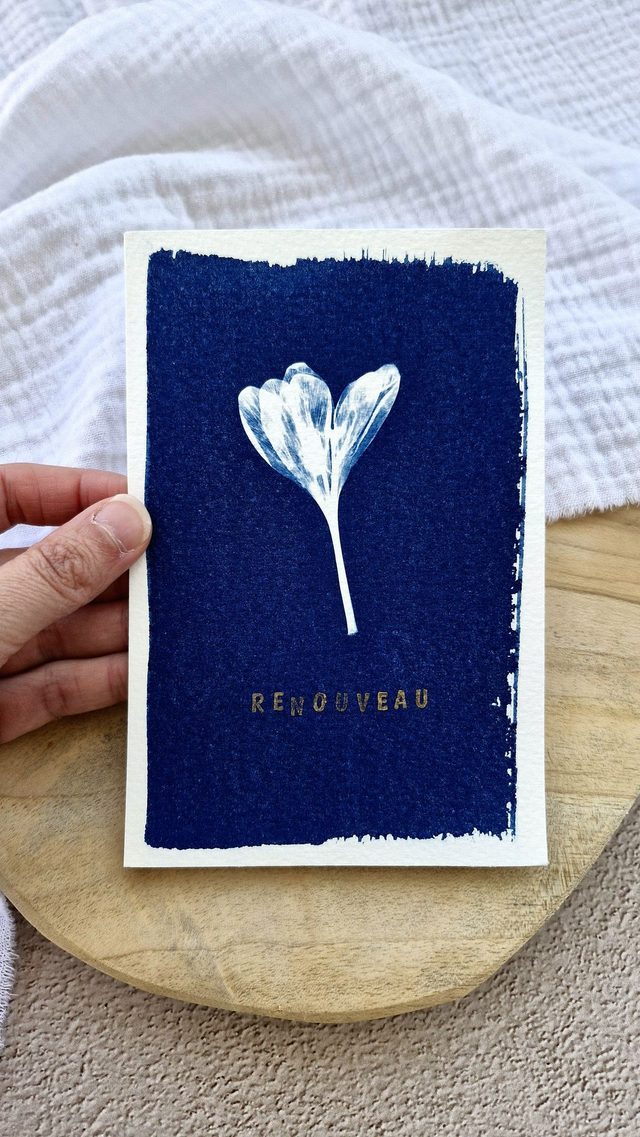 Mini CyanÔ - Carte - Crocus "RENOUVEAU"