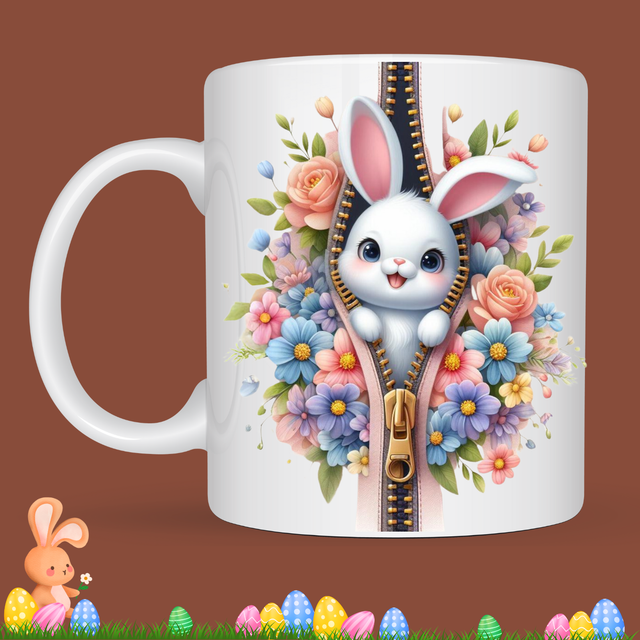 Mug &quot;Coucou Lapin&quot; pâques