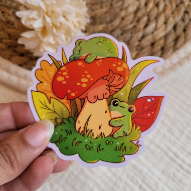 Grenouilles et champignons