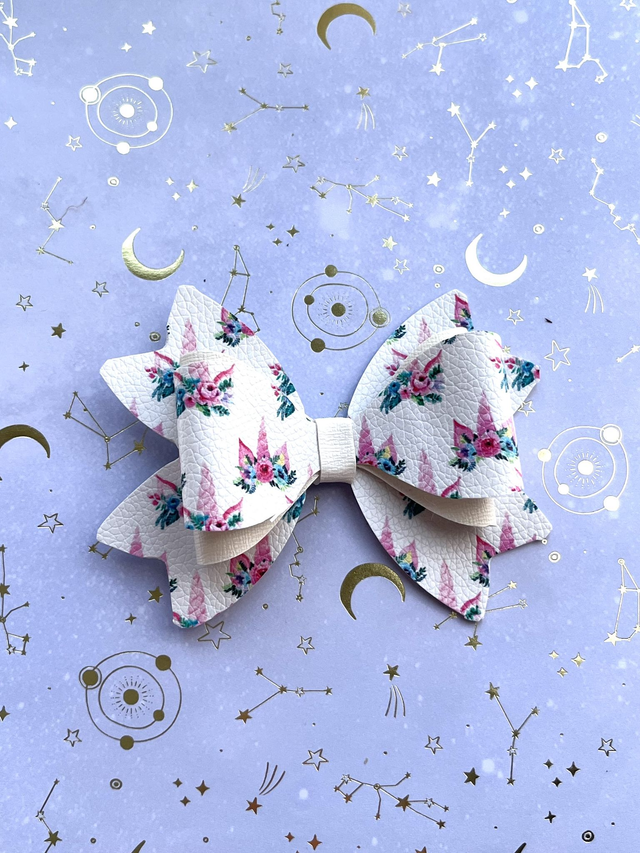 Unicorn hair bow