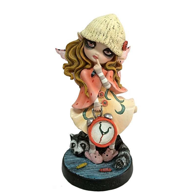 Fée moyenne - Magique beige horloge dans la main